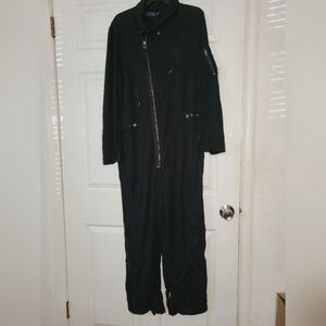 Women Size 14 Polo by Ralph Lauren  Jumpsuit 100% Tencel color Black…     